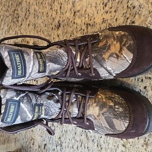 Realtree Men's Brown And Camo Boots